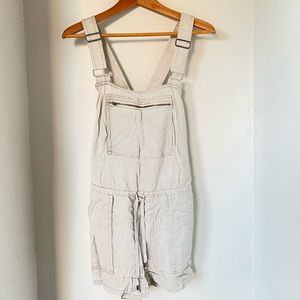 Free People light romper / overall shorts, size S